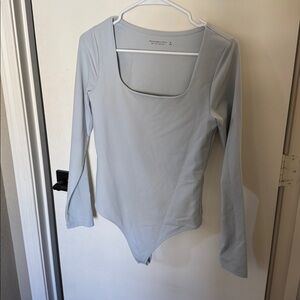 Abercrombie & Fitch Soft Matte Square-neck Seamless Long Sleeve Bodysuit